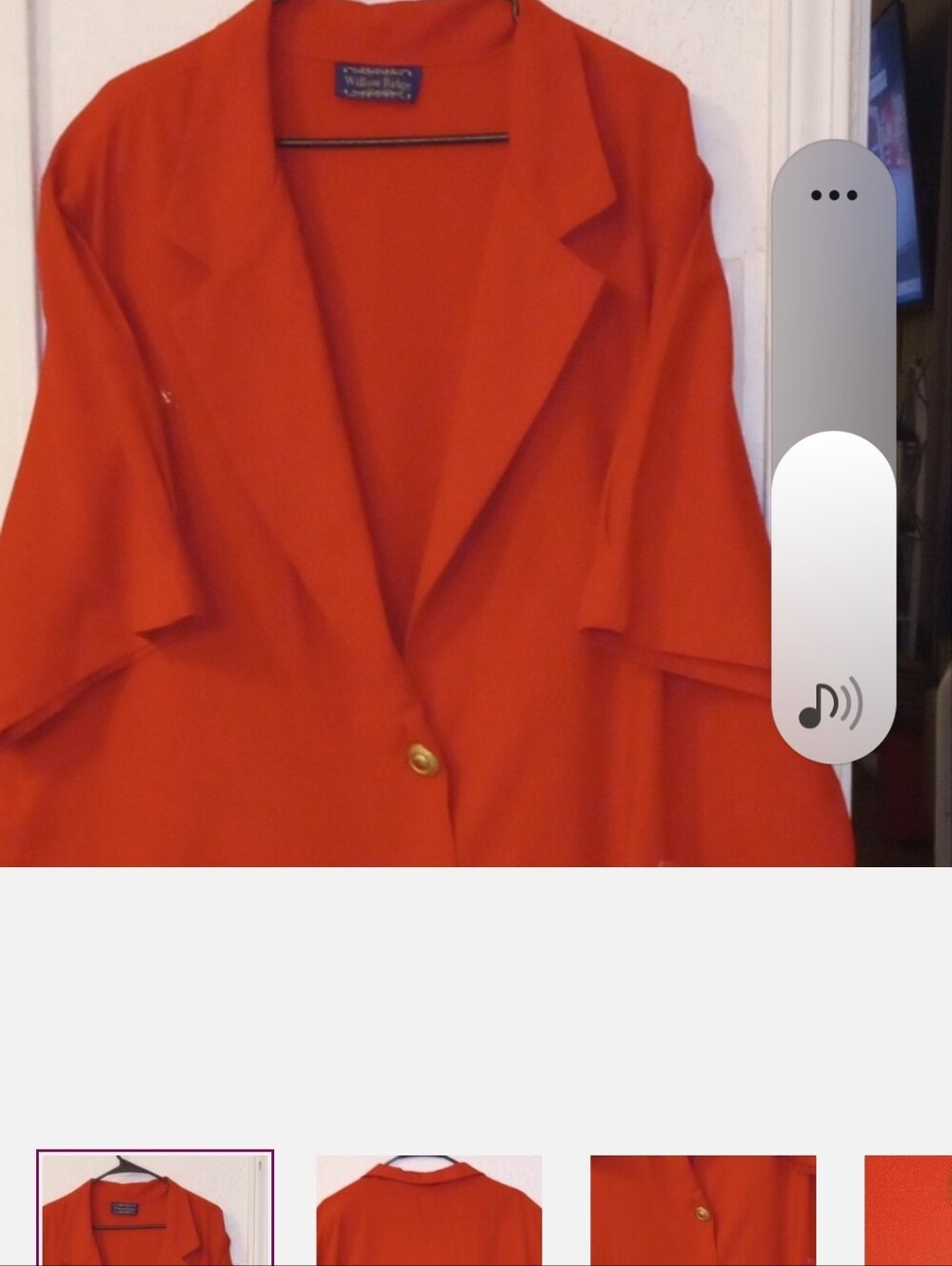 Willow Ridge Christmas Red Plus Size Blazer/Jacket